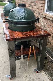 Pin By Arvizu On Weber Kettle Big Green Egg Outdoor Kitchen Big Green Egg Table Bbq Table