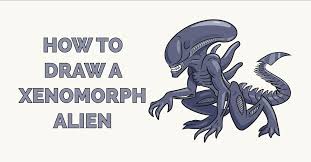 Alien vs predator drawings coloring pages chibi drawings chibi free coloring pages toddler drawing cartoon drawings art. How To Draw A Xenomorph Alien Really Easy Drawing Tutorial