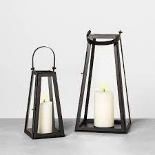 This fun and funky lantern features a colorful woven wicker base accented with a handled rattan top. Outdoor Lanterns Target