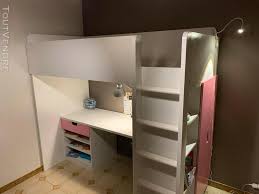 Ils permettent de libérer de la place au sol pour placer un bureau, un canapé, une armoire ou construire une cabane. Ikea Lit Mezzanine Bureau Offres Avril Clasf