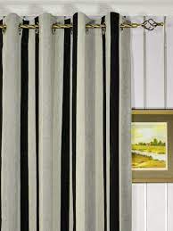 Striped curtains panels horizontal vertical. Petrel Vertical Stripe Grommet Chenille Curtains