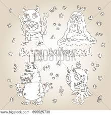 Download Monster Doodle Vector Photo Free Trial Bigstock