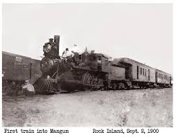 First Train Into Mangum Rock Island Railroad Places To Visit Texas And Oklahoma