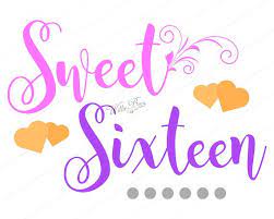 Sweet Sixteen Birthday Svg Happy Birthday 16th Birthday Etsy Sweet Sixteen Sweet Sixteen Birthday Happy 16th Birthday
