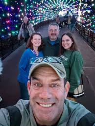 We had a blast at Dollywood today. A little cold but no lines! And the  lights were beautiful!