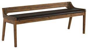 Rasmus mid century wood dining bench. Rasmus Dining Bench Chestnut Wire Brush Midcentury Dining Benches By Boraam Industries Inc Houzz