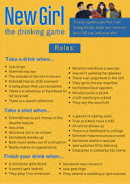 New Girl Drinking Game In 2020 Drinking Games Tv Show Drinking Games College Drinking Games