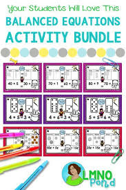 Balanced Equations First Grade Bundle In 2020 Equations Subtraction Activities Math Instruction