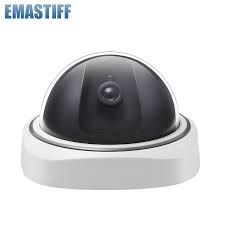 Indoor Outdoor Dummy Smart Surveillance Camera Home Dome Waterproof Fake Cctv Security Camera With Flashing Red Led Lights Allgate Shop