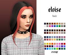 Evoxyr Eloise Hair My Second Hair From Ridgeport S Cc Finds In 2020 Sims 4 Tattoos Sims Sims Four