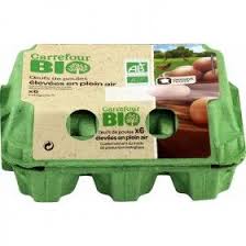 œufs Bio De Plein Air Calibre Moyen Carrefour Bio La Boite De 6 A Prix Carrefour Oeuf Frais Oeuf Bio Bio