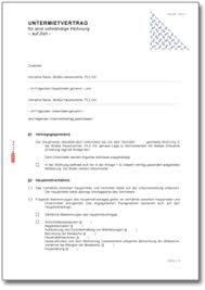 Nehmen sie sich also gerade als mieter einer möblierten wohnung oder eines möblierten zimmers die zeit mietgertrag lesen sie das protokoll sorgfältig durch. Untermietvertrag Fur Eine Moblierte Wohnung Auf Zeit De Vertrag Download