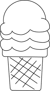 Black And White Ice Cream For I Coloring Bookmarks Clip Art Black And White