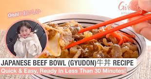 Maybe you would like to learn more about one of these? Japanese Beef Bowl Gyudon ç‰›ä¸¼ Recipe Girlstyle Singapore