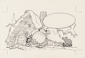 Asterix Obelix Par Uderzo Dessin Realise Pour Les Maisons Sae Residences D Ile De France Societe De Construction De Maison Maison Dessin Dessin Dessin Bd