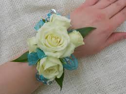 Send flowers with proflowers, a google trusted store rated a in excellent service and reliable shipping. Blue And White Delight Prom Corsage In Whitehall Mi White Lake Greenhouses Floral