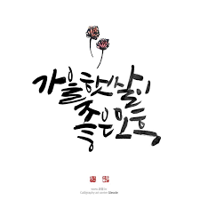 5가을햇살이 좋은 오후 캘리그라피 손글씨 붓글씨 사랑글귀 계절글귀 가을햇살 글꼴 손글씨 붓글씨 삶의 교훈 인용구
