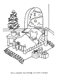 Not A Creature Was Stirring Not Even A Mouse Not A Creature Was Stirring Christmas Coloring Pages The Night Before Christmas Christmas Colors