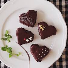 Fluffy Heart Shaped Chocolate Cakes Video Recipe Video Heart Shaped Chocolate Cake Recipe Desserts Delicious Desserts