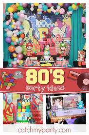 Maybe you would like to learn more about one of these? Back To The 80 S Birthday Kamia S 40th Birthday Party Catch My Party 40th Birthday Parties 50th Birthday Party Centerpieces 40th Birthday Party Themes