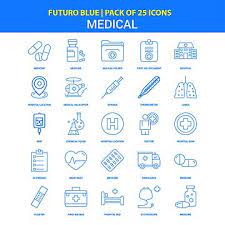 Medical Icons Futuro Blue 25 Icon Pack Medical Icons Blue Icons Ambulance Png And Vector With Transparent Background For Free Download In 2021 Medical Icon Hospital Icon Medical