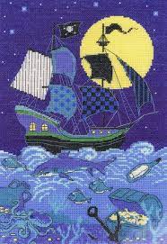 Save on cross stitch patterns & more! Pirate Ship Cross Stitch Kit By Riolis