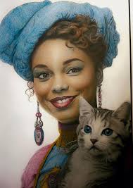 Finished another one from the book I got from my mom. Illustrator: Song  Geum Jin Colorist: Qitkate Book: Dromenland Media: Marco Raffine Pencils,  FaberCastell Pencils, Ohuhu Dual tip markers