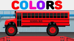 Learn Colors With Coloring Ten Little Buses Colours For Children Learning Colors Coloring For Kids Little Bus