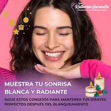 ✨ ¡Muestra tu sonrisa blanca y radiante! ✨ 🔑 Sigue estos consejos para  mantener tus dientes perfectos después del blanqueamiento: 🦷 1. Evita  alimentos que manchan: ❌ Café, té, vino tinto, refrescos