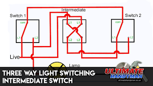 Three Way Light Switching Intermediate Switch Youtube