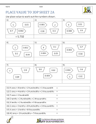5th grade place value worksheets