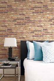 Nextwall Faux Rustic Red Brick Peel And Stick Wallpaper Amazon Com Brick Wallpaper Brick Wallpaper Bedroom Vintage House