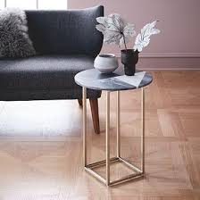 Marquetry Marble Side Table Westelm Marble Top Side Table Marble Side Tables Side Table
