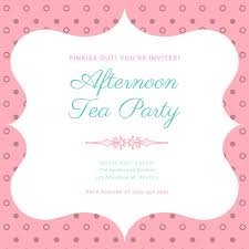 They are accentuated with friendly fonts and elegant colors suitable for any occasion. Free Custom Printable Tea Party Invitation Templates Canva