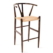 Metal Wishbone Bar Stool Commercial Furniture (ship from us) ikayaa chair bar chairs metal industrial stool height adjustable swivel pinewood top kitchen dining chair pipe style barstool.