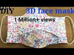 Also, people should not wear a face mask if they have trouble breathing or are. Diy 3d Face Mask Special Mask How To Sew Mask To Prevent Infection Handmade Cloth Mask Youtube Easy Face Mask Diy Diy Mask Diy Sewing