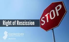 Find out when you can and cannot rescind a contract. Right Of Rescission Garden State Home Loans Nj