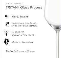 Schott Zwiesel 112492 Vidrio Blanco, Transparente, 6 Unidades