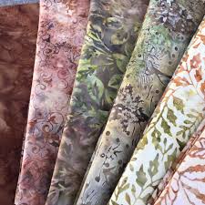 Early Autumn Batik Fabric Bundle Fabric Design Batik Quilts Fabric Combinations