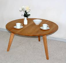 Wohnzimmer ideen, couchtisch rund beistelltisch wohnzimmertisch kernbuche massiv 70 cm dreibein kaufen bei saku system vertriebs gmbh, couchtisch buche rund 50x45x50 cm retro tisch in rund. Couchtisch Rund 90x47x90cm Olpe Kernbuche Massiv Geolt Casade Mobila