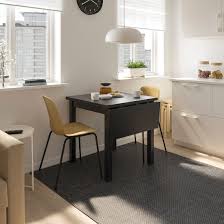 Bar table and 2 chair with 3 storage shelves dining set kitchen breakfast modern. Nordviken Leifarne Table And 2 Chairs Black Broringe Black Ikea Small Apartment Table Small Apartment Kitchen Table Kitchen Table Small Space
