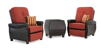May 03, 2021 · the furniture chain lazy boy is facing a lawsuit from a michigan woman who says she was charged $1,200 more than the listed furniture price. Breckenridge Red 3 Pc Patio Furniture Set Two Recliners Side Table La Z Boy Outdoor