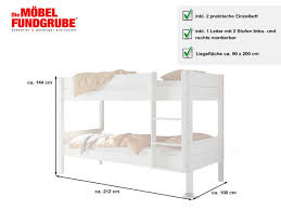 209,90 € kostenloser versand weitere farben/größen vitalispa design kinderbett 160x80 babybett. Etagenbett 90 X 200 Kiefer Massiv Weiss Kinderbett Sound