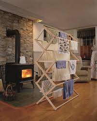 When you fully extended it, you get ten separate slots to hang your garments. Extra Large Amish Folding Drying Rack 48w X 70h X 23d Maple Clothes Saving Shepherd