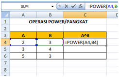 Tangkapan layar di bawah ini adalah panduan untuk mengubah data flat anda menjadi tabel excel. Cara Menggunakan Rumus Power Atau Pangkat Di Microsoft Excel Infodantutorial