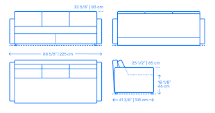 ikea friheten sleeper sofa dimensions drawings