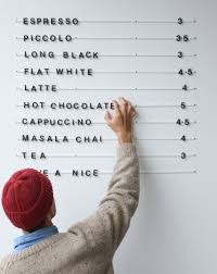 Baker Menu Coffee Signage Coffee Shop Design Bakers Menu