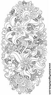 Coloring isn't just for the kids; Advanced Coloring Pages Flower Coloring Page 84