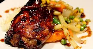Voici Mes Creations Foto Recette Hauts De Cuisses De Poulet Erable Et Balsamique Cooking Recipes Meals Food