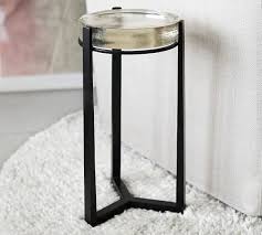 Cori Glass Accent Side Table Pottery Barn In 2020 Glass Accent Tables Round Accent Table Marble Accent Table